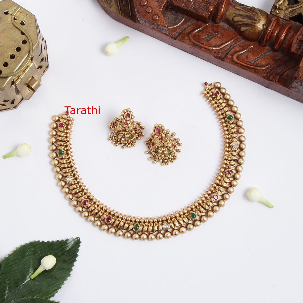 Antique Multi color stone Choker CH216