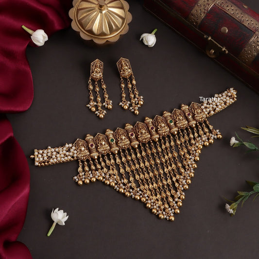 Amazing Lakshmi High Neck Choker CH224