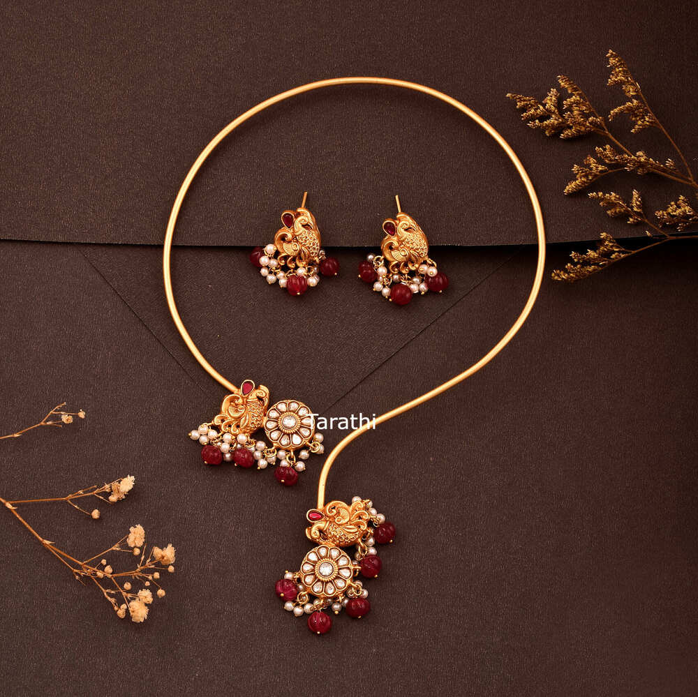 Jadau Kemp Hasli choker CH233