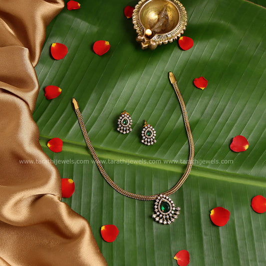 Yazhini Green Choker CH298