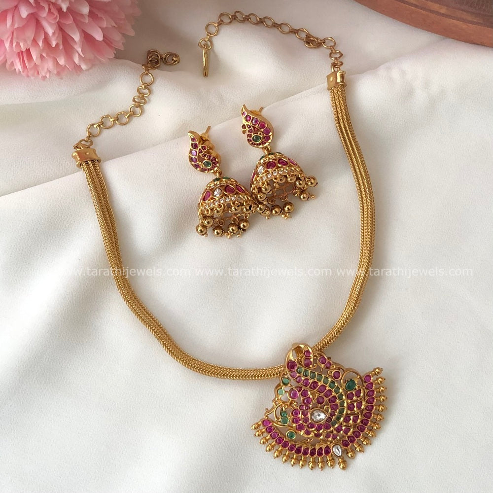Amazing Antique Peacock Choker Neckpiece CH310