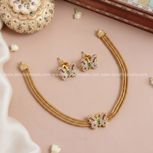 Antique simple and Cute Butterfly Design Choker CH400