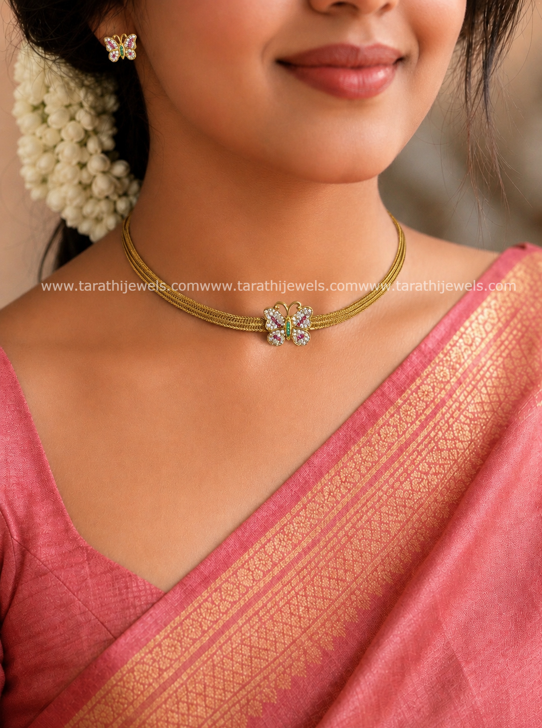 Antique simple and Cute Butterfly Design Choker CH400