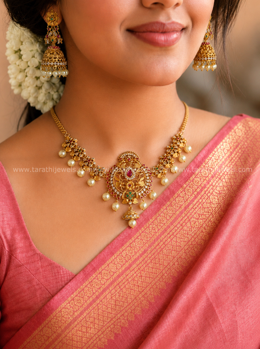 Peacock High Neck Choker CH432