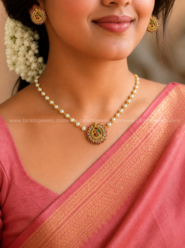 Ambika Pearl Choker  CH433