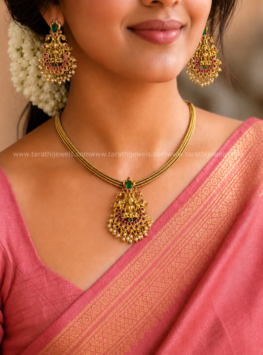 Lakshmi Ad stone Choker CH435