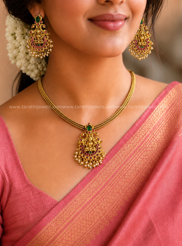 Lakshmi Ad stone Choker CH435