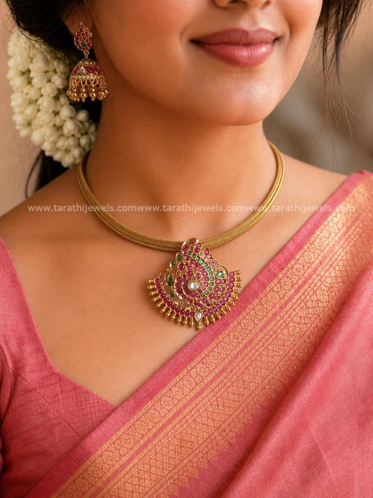 Antique Peacock Choker CH443