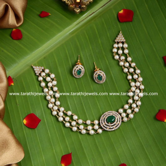 Pearl Choker (Green) CH452