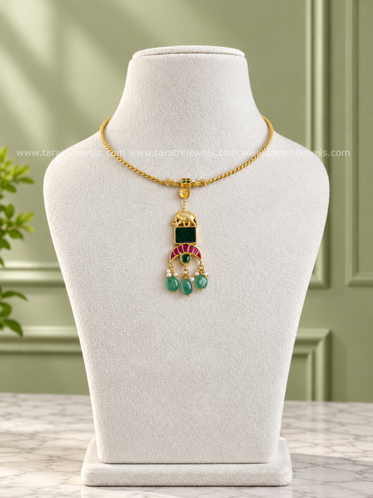 Elephant Jadau Hasli choker CH485
