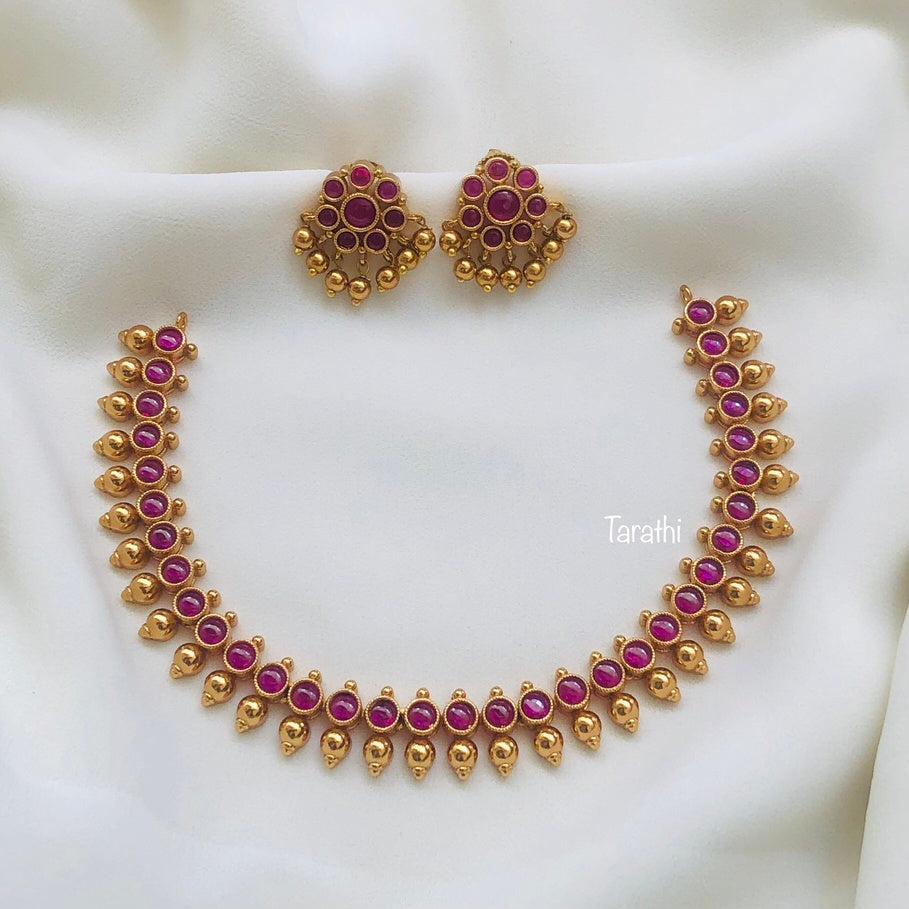 Antique Ruby Choker CH72