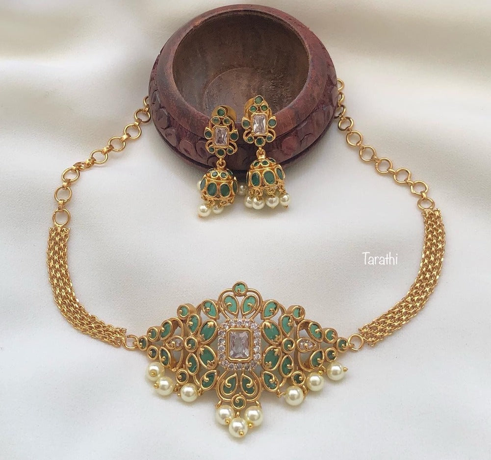 Trendy High Neck choker CH75