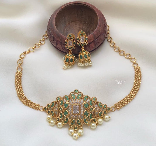 Trendy High Neck choker CH75