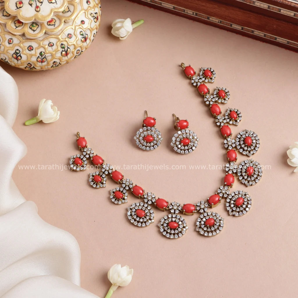Coral Ad Necklace N771