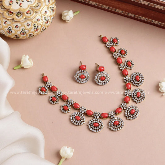 Coral Ad Necklace N771