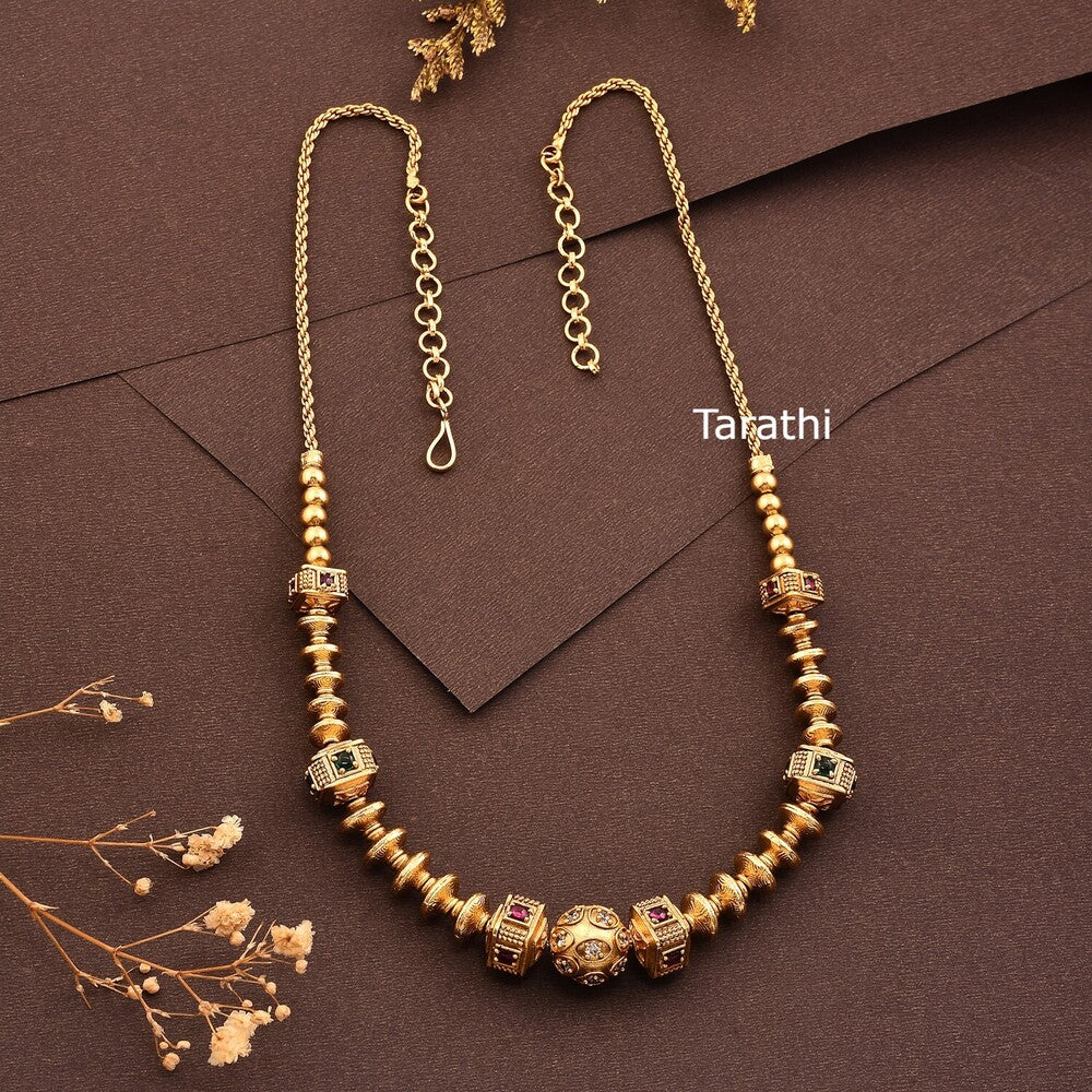 Gold Look alike ball design Kemp Maalai N362