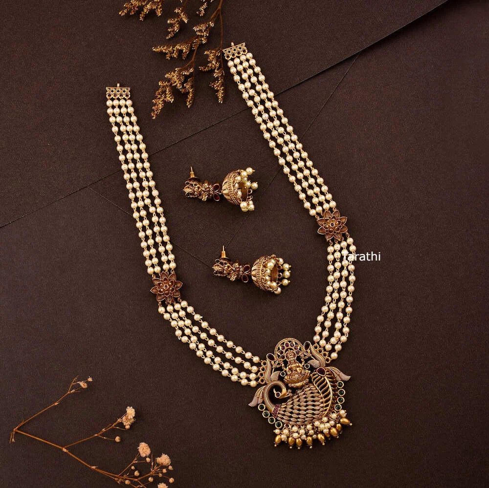 Lakshmi Pearl Long Haaram HA387