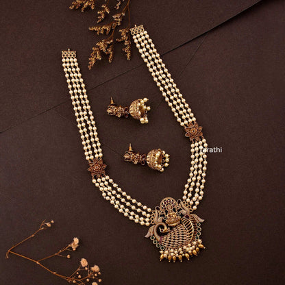 Lakshmi Pearl Long Haaram HA387