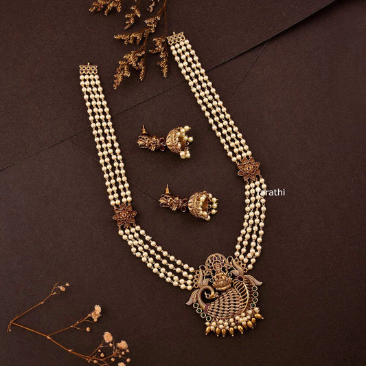 Lakshmi Pearl Long Haaram HA387