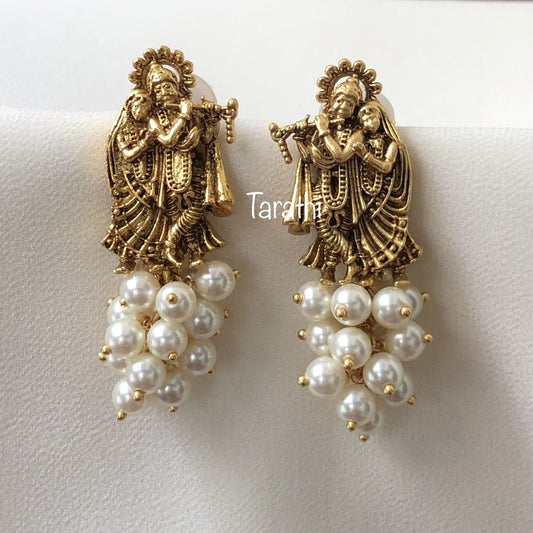 Radha &Krishna Pearl Earrings EA192