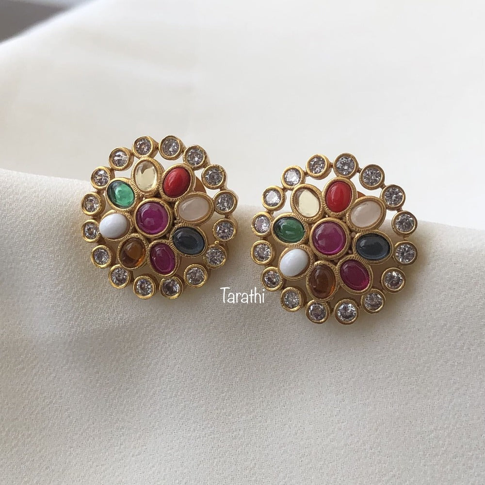 Navarathna Stone Earrings EA273
