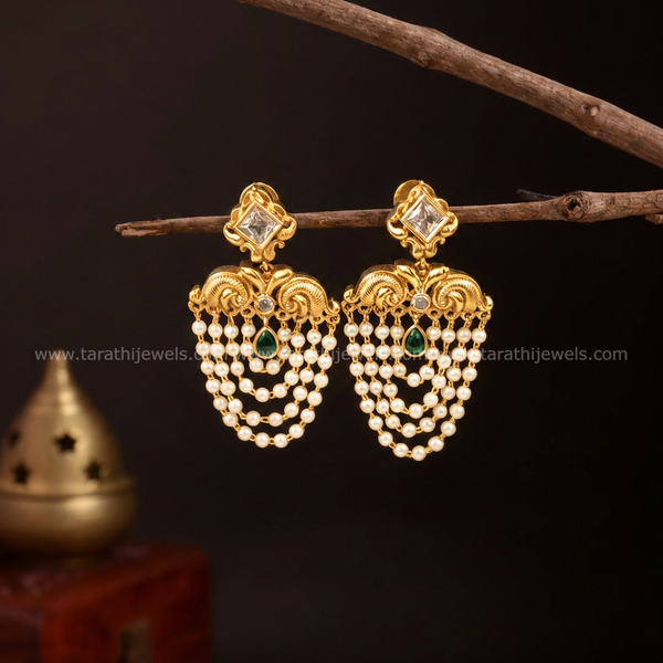 Stunning Pearl Drops Earrings EA673