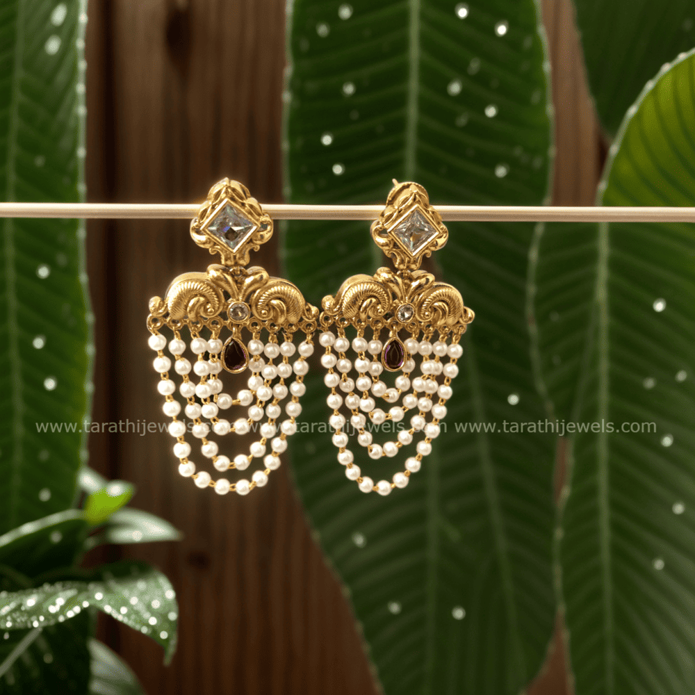 Stunning Pearl Drops Earrings EA401