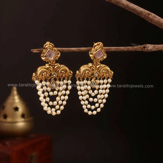 Stunning Pearl Drops Earrings EA675