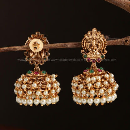 Amazing Gold tone Lakshmi Jumka EA455