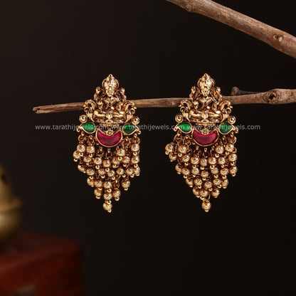 Lakshmi Golden Beads Drops Earring EA467