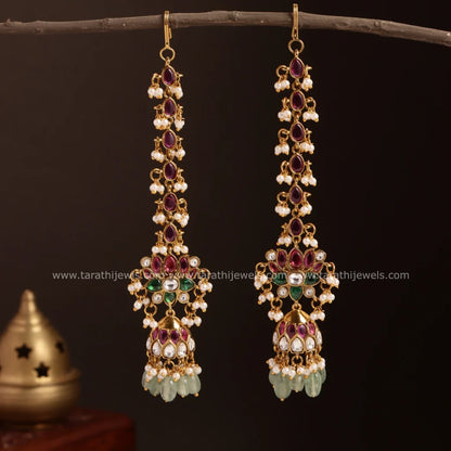 Traditional Lotus Maatal with Jumka  EA570