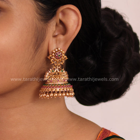 Antique Peacock Design Jumka  EA684