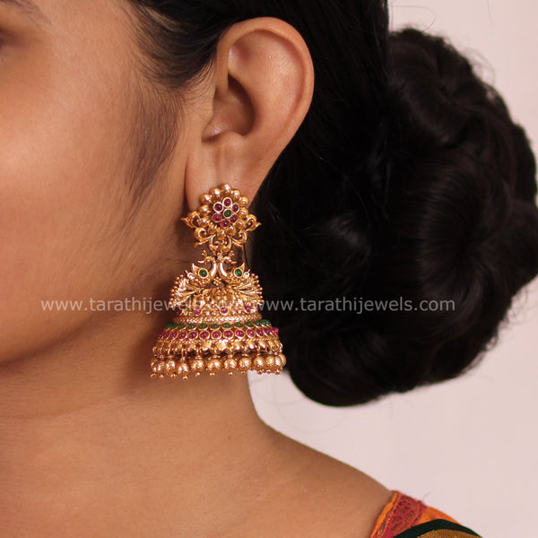 Antique Peacock Design Jumka  EA684