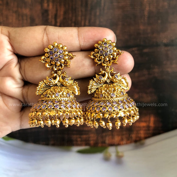 Antique Peacock Design Jumka EA691