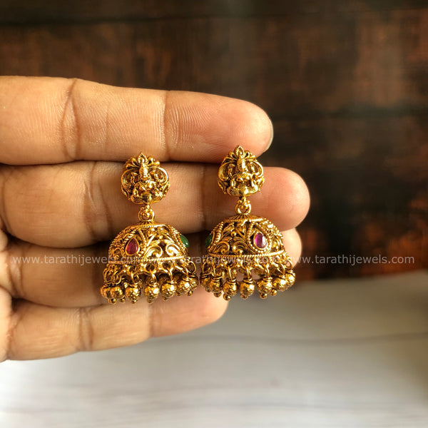 Lakshmi Gold Finish jumka EA698