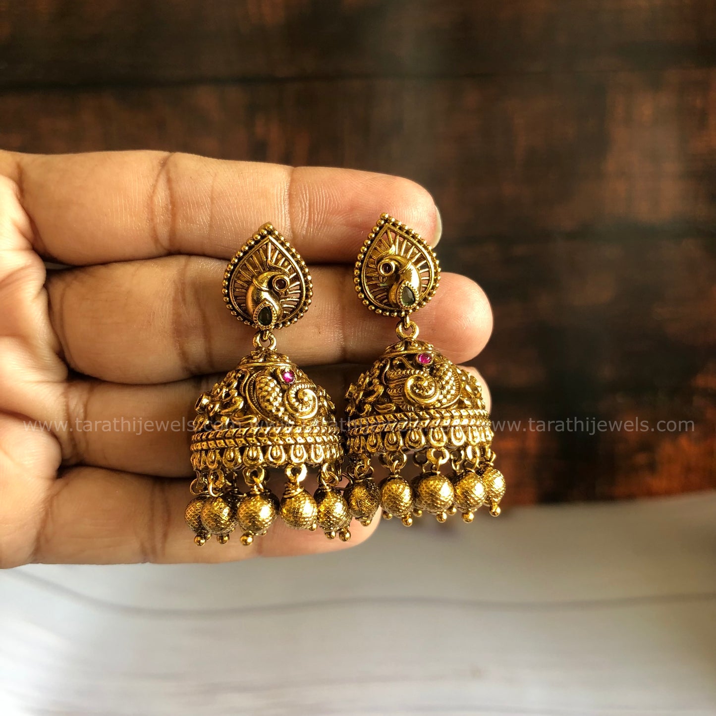 Antique Peacock Jumka EA699