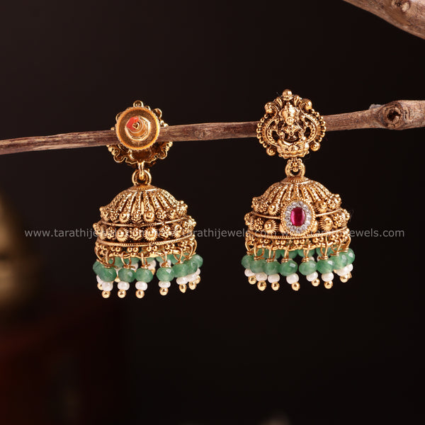Lakshmi Gold Finish jumka EA711