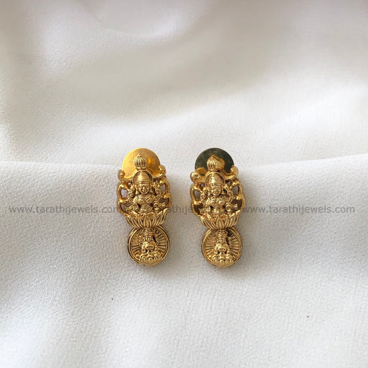 Gold Finish Lakshmi Earring EA722