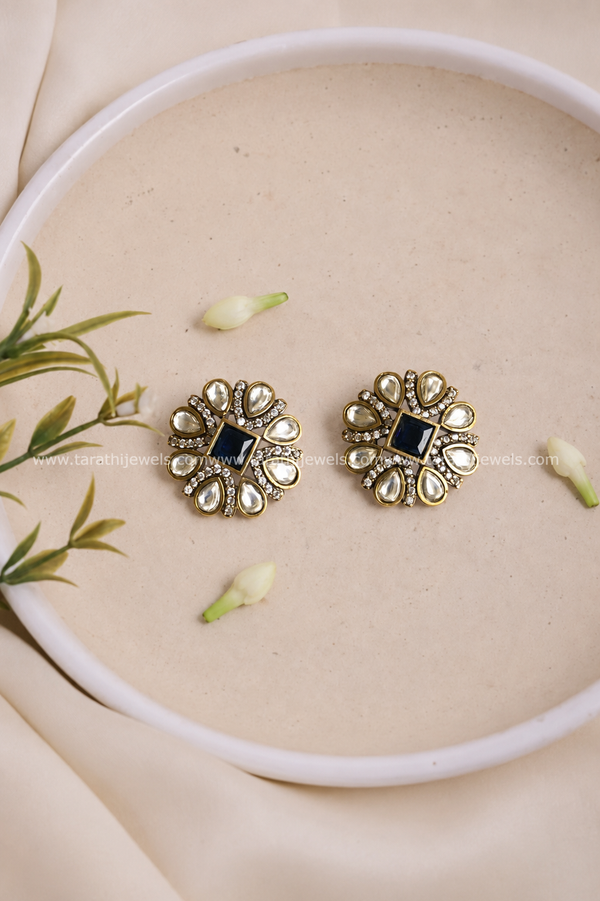 Victorian Diamond Earring( Dark Blue) EA752