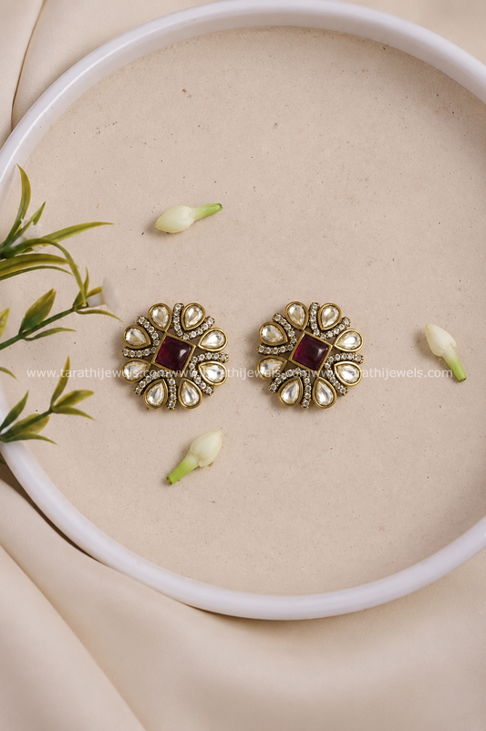 Victorian Diamond Earring (Ruby) EA753