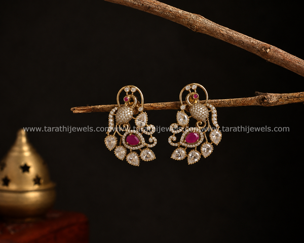 Peacock Ad Earring (Pink)EA780