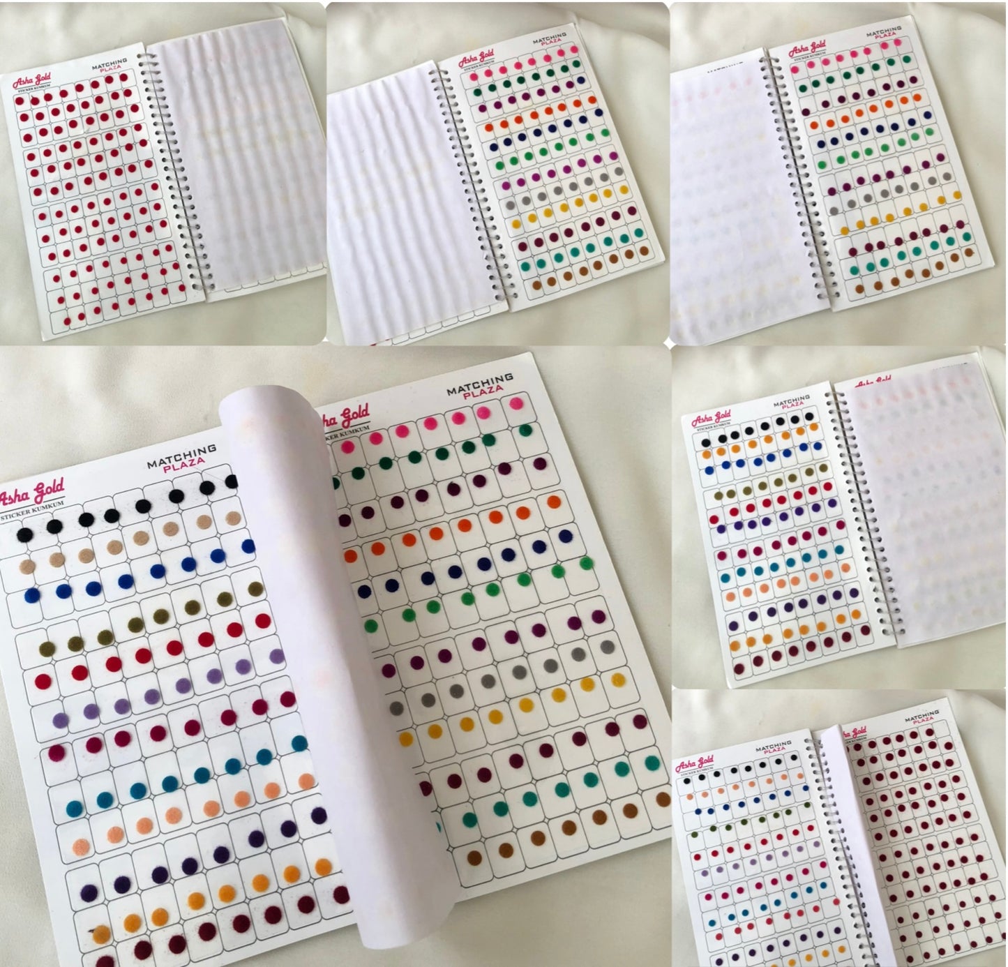 Asha Multi color Bindi Book BB20