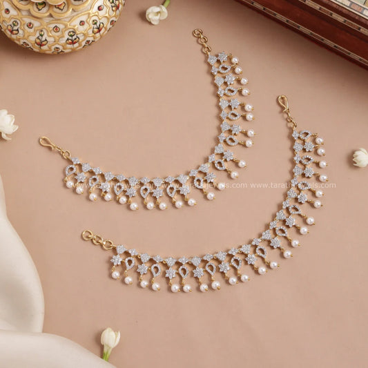 Diamond Look alike Earring Chain EC122