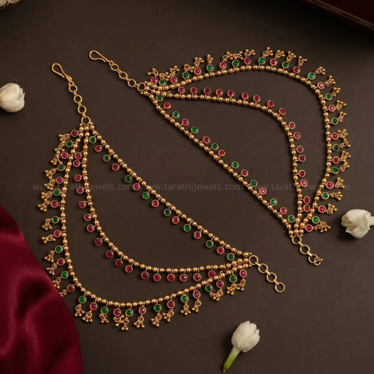 Three layered Earring chain EC131