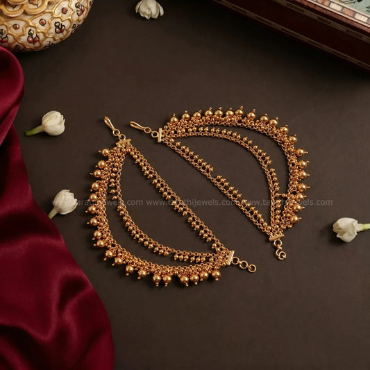 Traditional Three Layered Earring chain EC136
