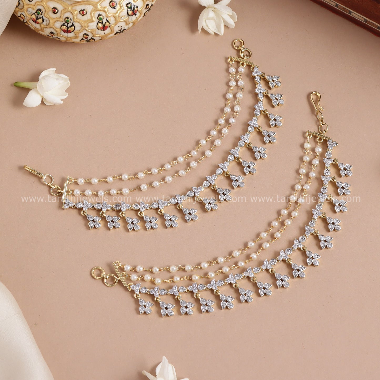 Diamond Look alike Earring Chain EC143