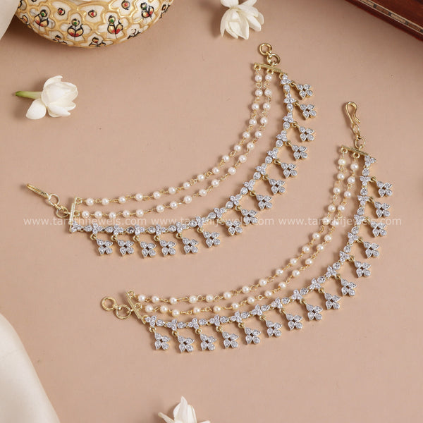 Diamond Look alike Earring Chain