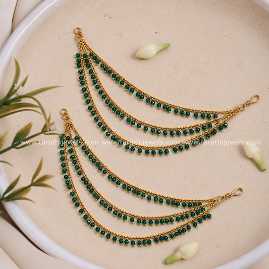 Traditional Three Layered Earring chain EC185