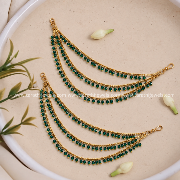 Traditional Three Layered Earring chain EC185
