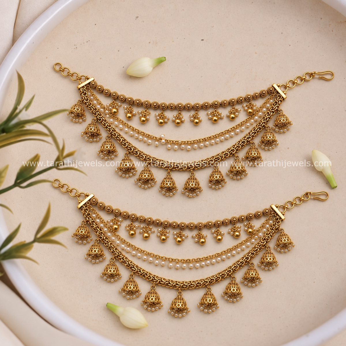 Three Layered Earring chain EC195